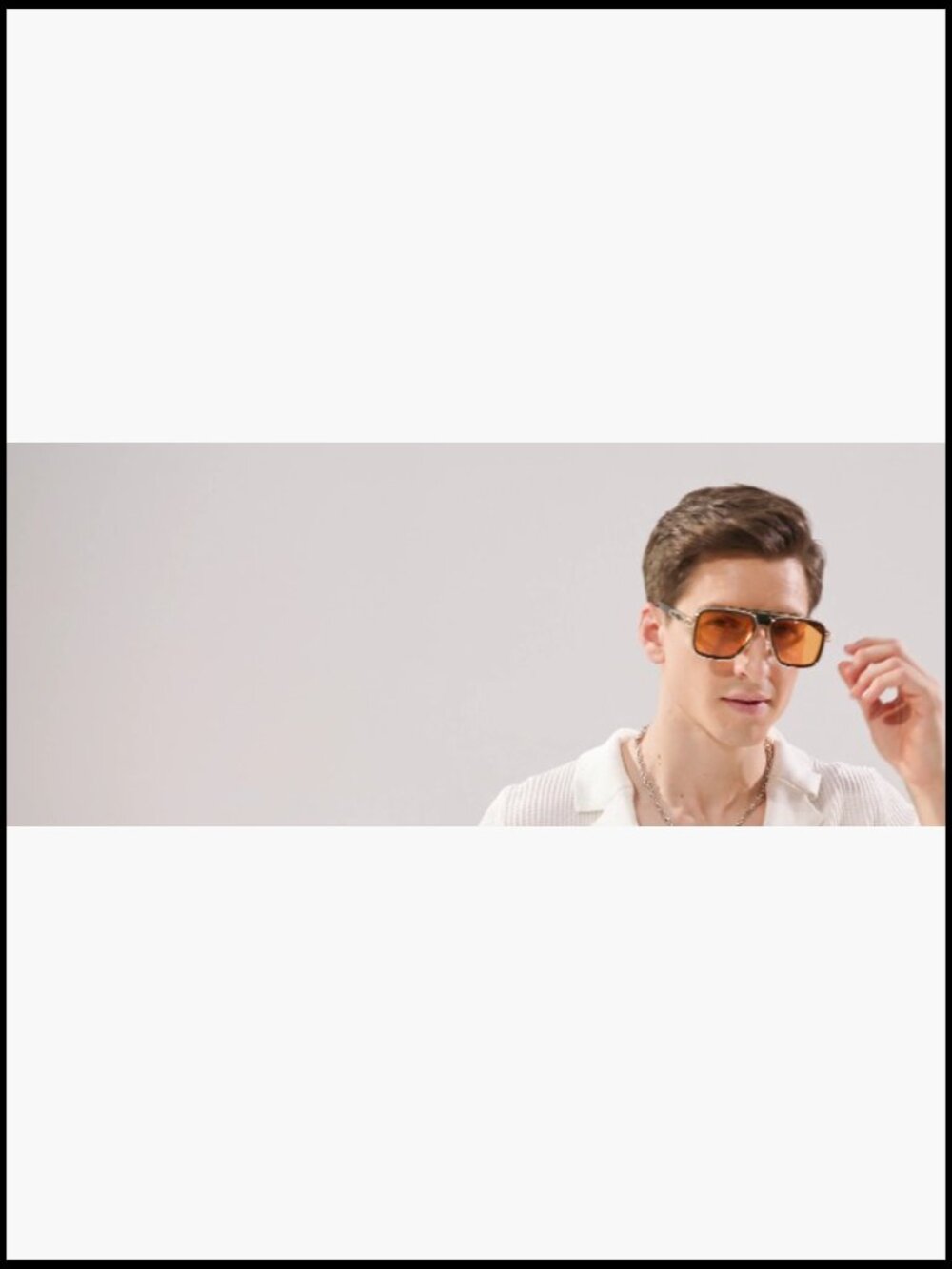 Retro Square Metal Sunglasses with UV400 Protection - Picture 6 of 6